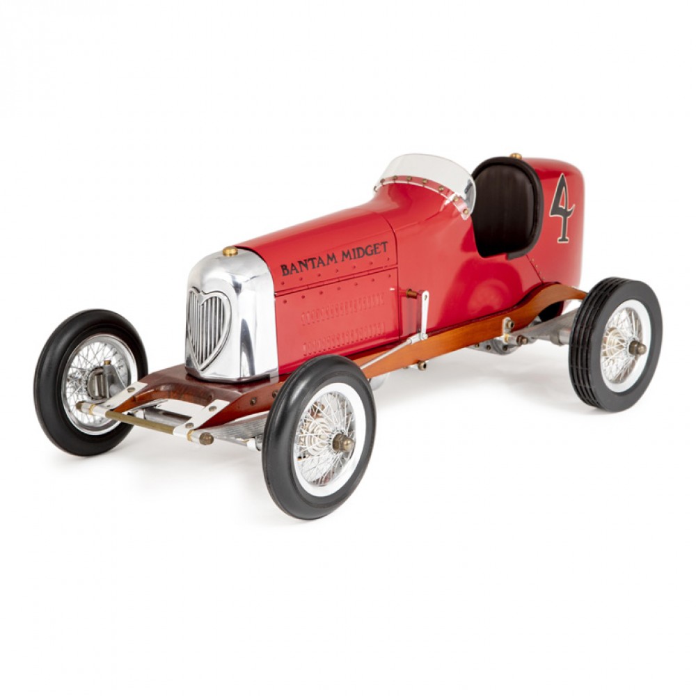 Bantam Midget spindizzie tether car Red